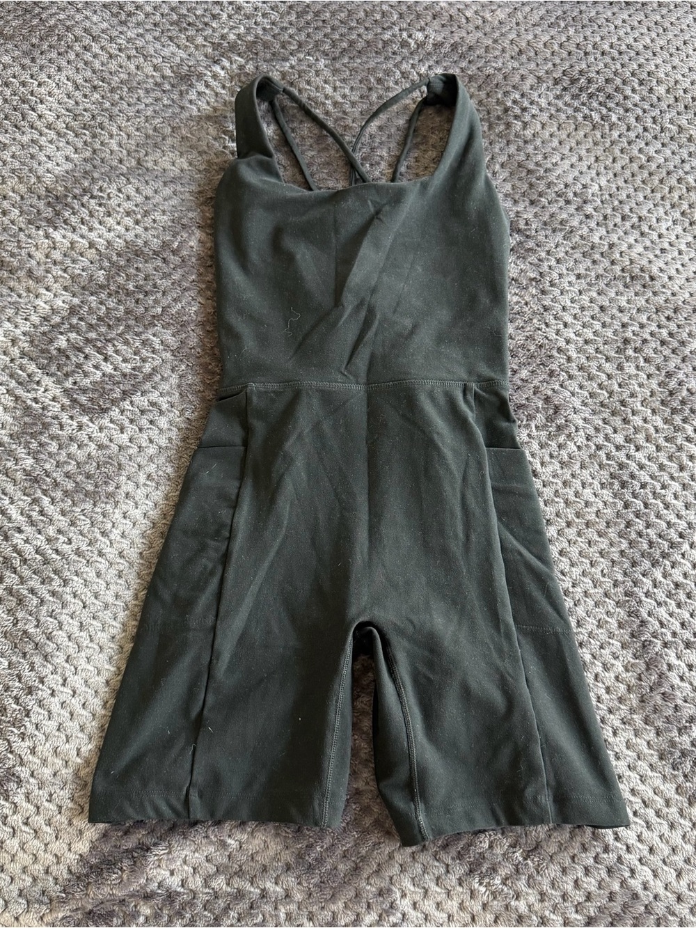 Gilly Hicks Black Strappy One-Piece Bodysuit